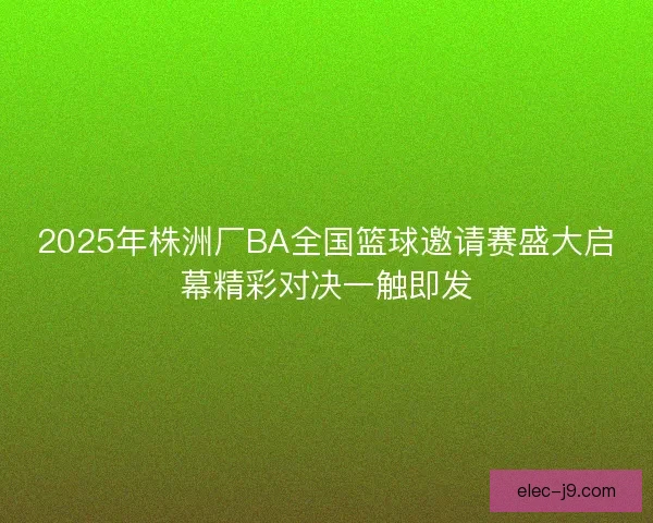 2025年株洲厂BA全国篮球邀请赛盛大启幕精彩对决一触即发